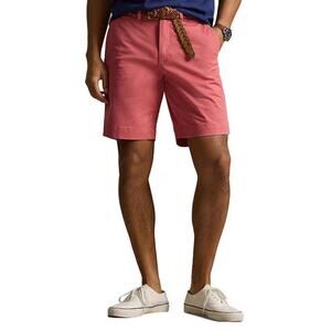 Polo Ralph Lauren Classic Fit Stretch Twill Chino Shorts 9" Pink Mens Size 36